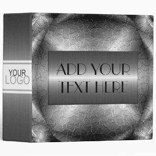Chrome Luxury Stainless Metallic Metal Look #6 Binder