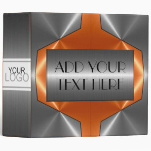 Chrome Luxury Stainless Metallic Metal Look #7 Binder