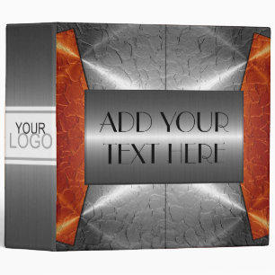 Chrome Luxury Stainless Metallic Metal Look #8 Binder