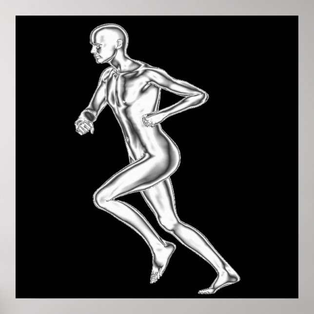 Chrome Man Runner Poster (Front)