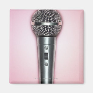 Chrome Microphone Magnet