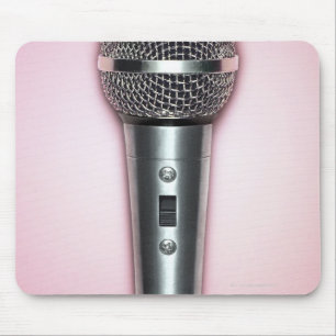 Chrome Microphone Mouse Pad