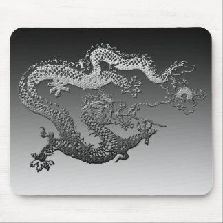 Chrome Paint Dragon Mouse Pad