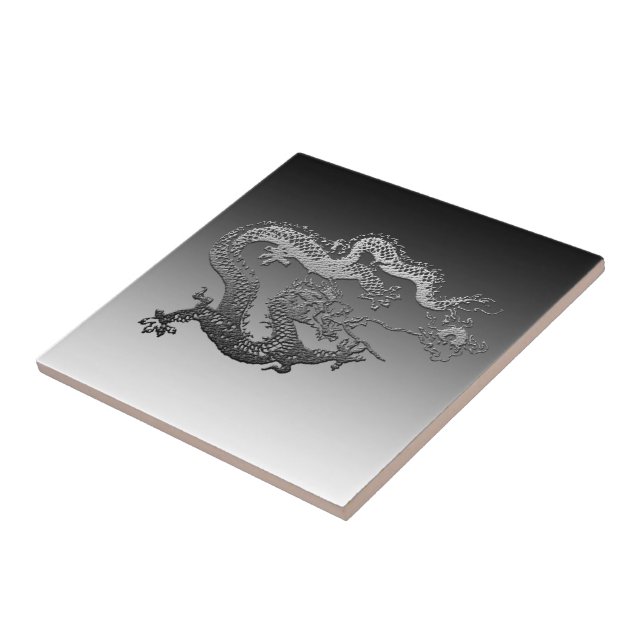 Chrome Paint Dragon Tile (Side)