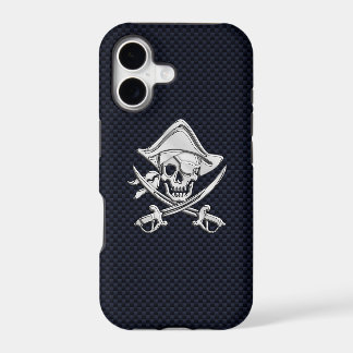 Chrome Pirate Crâne de mort sur fibre de carbone