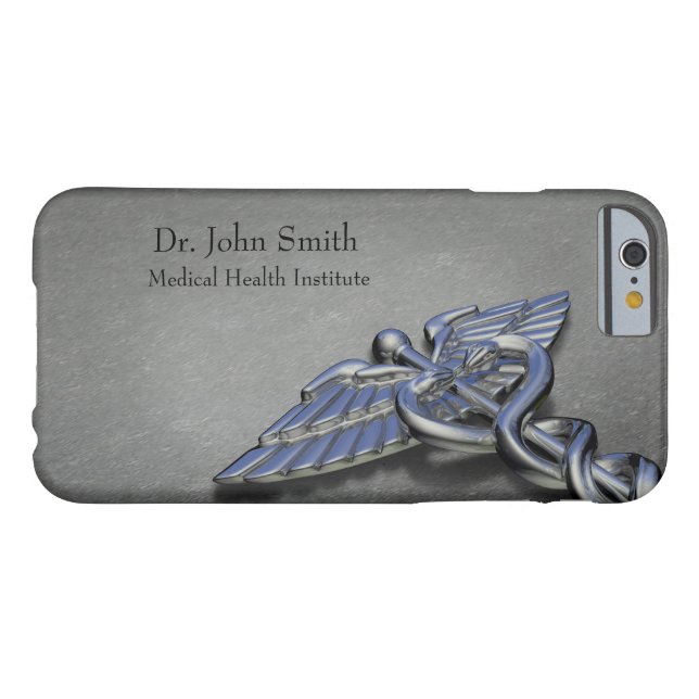 Chrome Professional Medical Caduceus - iPhone Case (Back Horizontal)