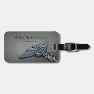 Chrome Professional Medical Caduceus - Luggage Tag