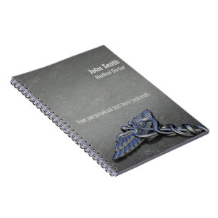 Chrome Professional Medical Caduceus Notebook