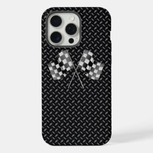 Chrome Racing Flags iPhone 15 Pro Max Case