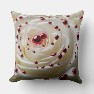 chrome rose pillow