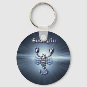 Chrome Scorpio Keychain