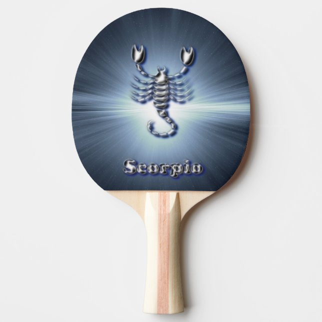 Chrome Scorpio Ping Pong Paddle (Front)
