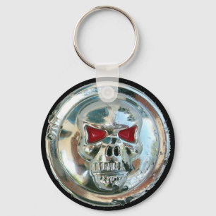 CHROME SKULL KEYCHAIN