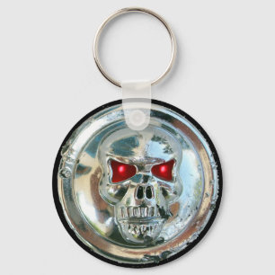 CHROME SKULL KEYCHAIN