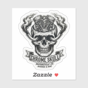 Chrome Skull Motorcycle Co V-Twin Engine