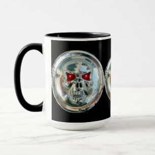 CHROME SKULL MUG