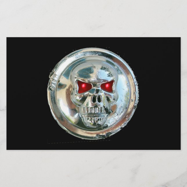 CHROME SKULL STATIONERY (Front)