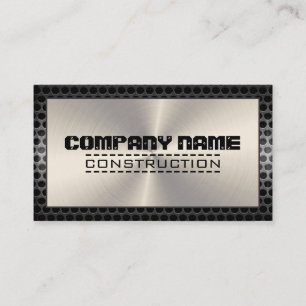 Chrome Stainless Elegant Modern Border Business Card