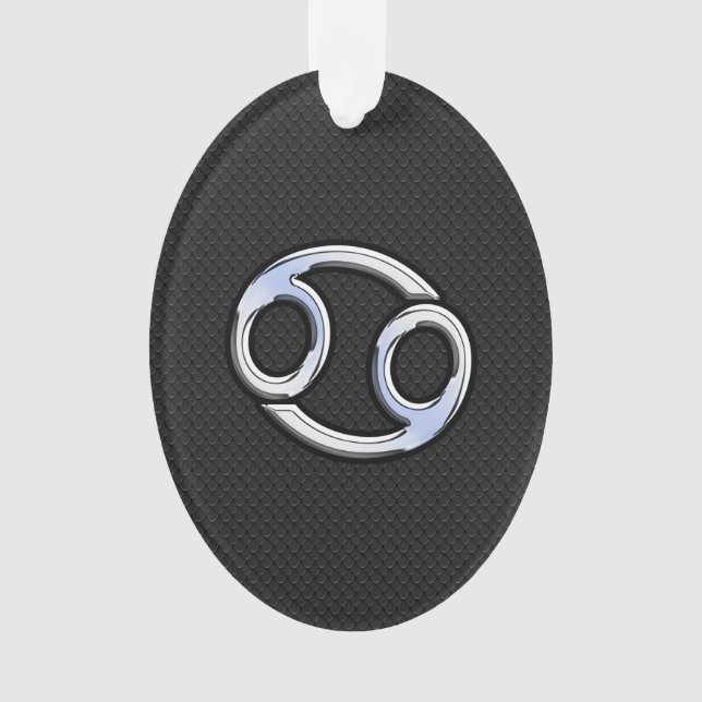 Chrome Style Cancer Symbole Zodiaque (devant)