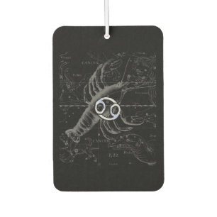Chrome Style Cancer Zodiac Sign on Hevelius 1690 Air Freshener
