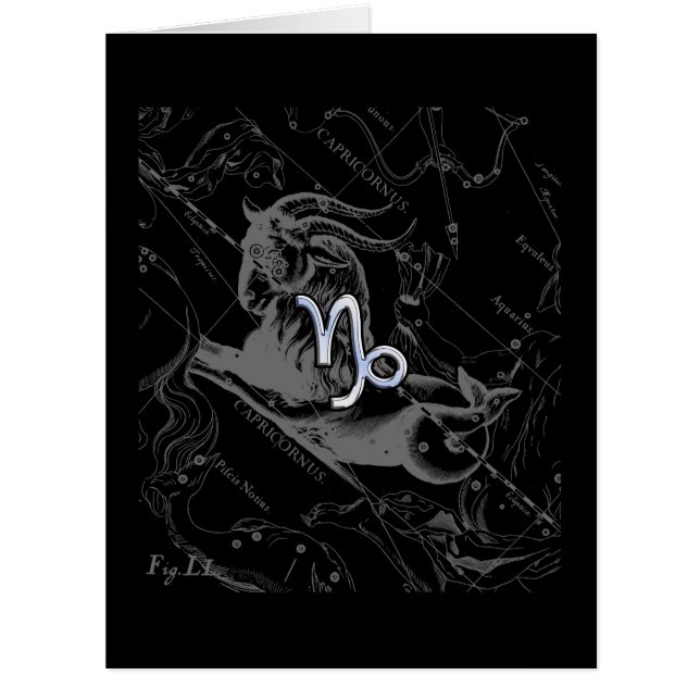 Chrome Style Capricorn Zodiac Connexion Hevelius (Devant)