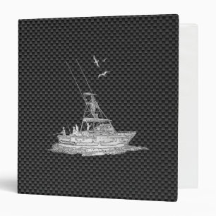 Chrome Style Fishing Boat on Carbon Fibre Binder