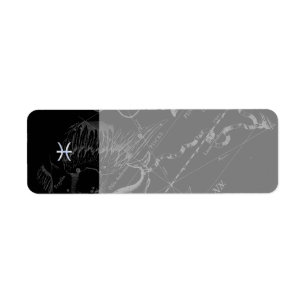 Chrome Style Pisces Zodiac Symbol on Hevelius