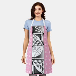 Chrome Sunrise on Light Pink Apron