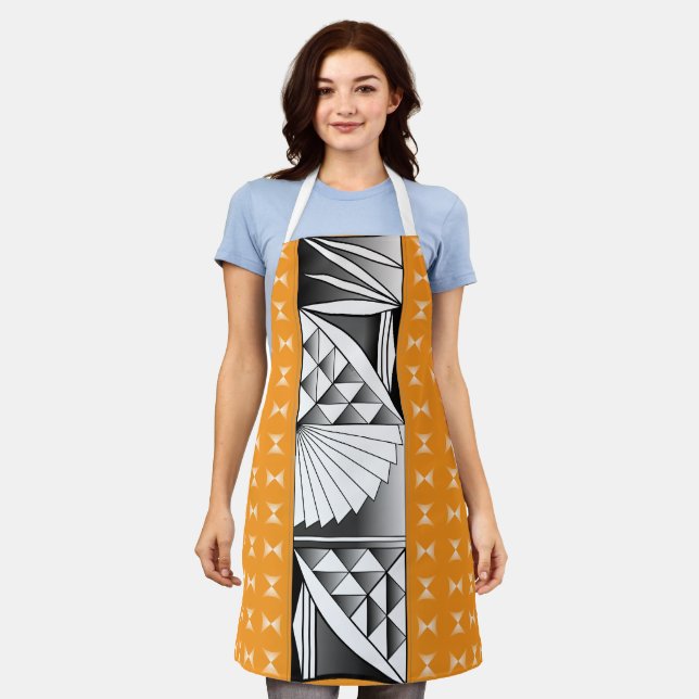 Chrome Sunrise on Orange Apron (Worn)