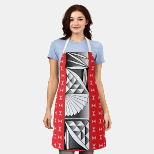 Chrome Sunrise on Red Apron