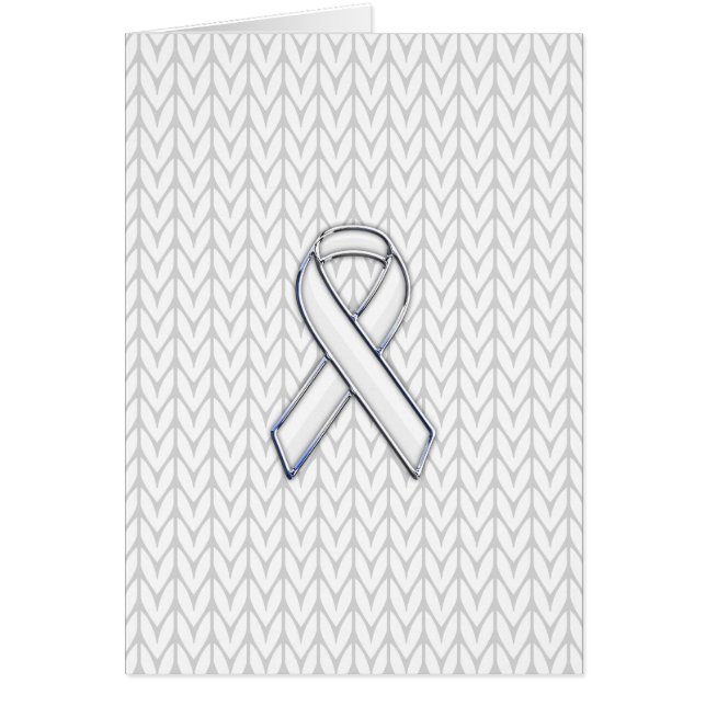 Chrome sur Knit blanc sensibilisation au ruban Imp (Devant)
