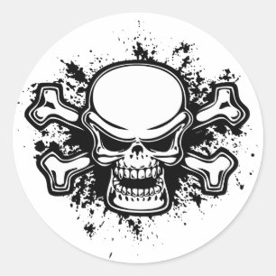 Chromeboy -Splat Classic Round Sticker