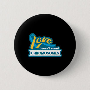 Chromosome World Down Syndrome Awareness Day 2 Inch Round Button