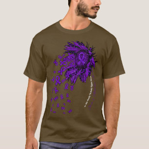 Chronic Acute Pain Awareness sunflower nobody figh T-Shirt