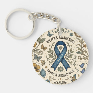 Chronic Fatigue ME/CFS Warrior Keychain