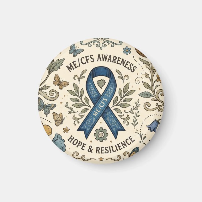 Chronic Fatigue ME/CFS Warrior Magnet (Front)