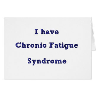 Chronic Fatigue Syndrome explanation card