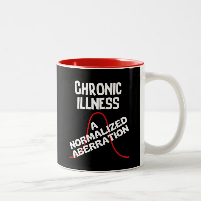 CHRONIC ILLNESS - A Normalized Aberration Two-Tone Coffee Mug (Right)