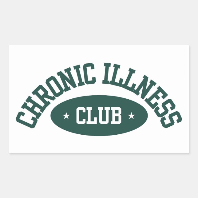 Chronic Illness Club Sticker, Disability Awareness Sticker (Front)