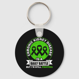 Chronic Kidney Disease Is A Daily Battle Ckd Aware Keychain