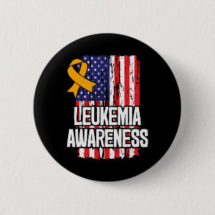 Chronic Leukemia Awareness Ribbon - Leukaemia Surv 2 Inch Round Button