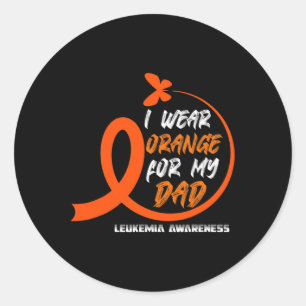 Chronic Leukemia Her Fight Is My Fight Leukemia Aw Classic Round Sticker