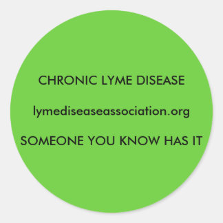 Chronic Lyme Disease Classic Round Sticker