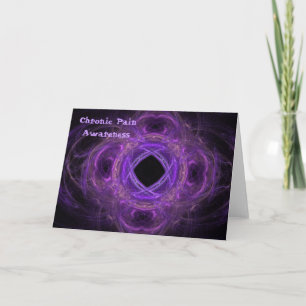 Chronic Pain  Awareness Fractal Card