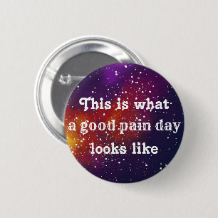 Chronic Pain Customizable Galaxy Identity 2 Inch Round Button