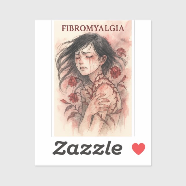 chronic pain suffering watercolour art (Sheet)