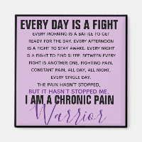 Chronic Pain Warrior (fully customizable)