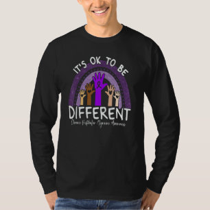 Chronic Vestibular Migraine Awareness Purple Rainb T-Shirt
