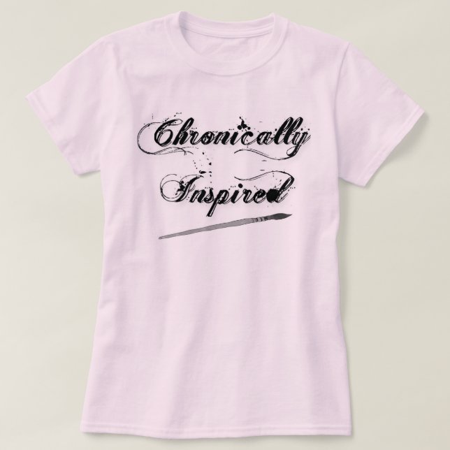 Chronically Inspired Cursive Women's T-Shirt (Design Front)