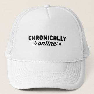 Chronically online girl aesthetic trucker hat